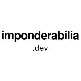 Imponderabilia